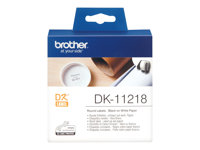 Brother DK-11218 - etiquetas - 1000 uds. - rollo (2,4 cm)