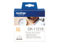 Brother DK-11218 - etiquetas - 1000 uds. - rollo (2,4 cm)