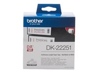 Brother DK22251 - papel continuo de etiqueta - 1 bobina(s) - Rollo (6,2 cm x 15,24 m)