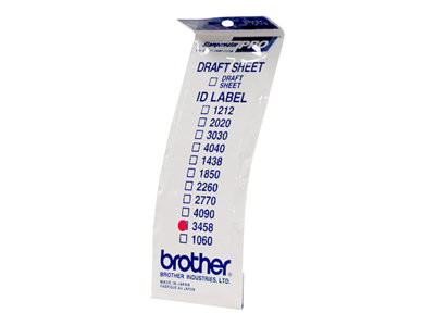  BROTHER  ID3458 - etiquetas de ID de sello - 12 etiqueta(s) - 34 x 58 mmID3458