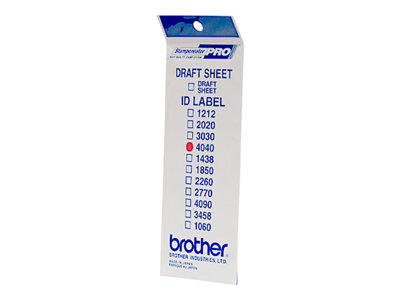  BROTHER  ID4040 - etiquetas de ID de sello - 12 etiqueta(s) - 40 x 40 mmID4040