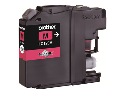  BROTHER  LC123M - Alto rendimiento - magenta - original - cartucho de tintaLC123MBP