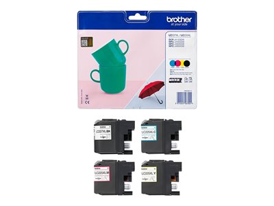  BROTHER  LC227XLVALBP - paquete de 4 - Alto rendimiento - negro, amarillo, cián, magenta - original - cartucho de tintaLC227XLVALBP