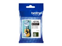 Brother LC421XLBK - Alto rendimiento - negro - original - cartucho de tinta
