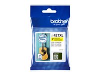 Brother LC421XLY - Alto rendimiento - amarillo - original - cartucho de tinta