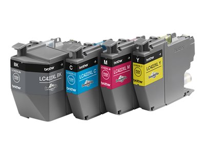  BROTHER  LC422XL - paquete de 4 - negro, amarillo, cián, magenta - original - cartucho de tintaLC422XLVAL