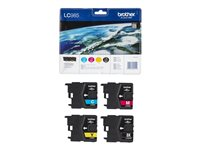 Brother LC985VALBP - paquete de 4 - negro, amarillo, cián, magenta - original - cartucho de tinta LC985VALBP