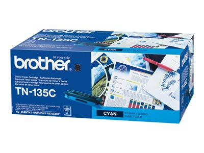  BROTHER  TN135C - Alto rendimiento - cián - original - cartucho de tónerTN135C