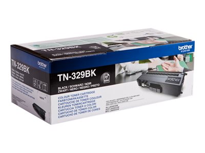  BROTHER  TN329BK - paquete de 2 - negro - original - cartucho de tónerTN329BKTWIN