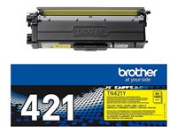 Brother TN421Y - amarillo - original - cartucho de tóner