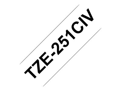  BROTHER  TZe-231CIV - tipo laminado - 1 cinta(s) - rollo (1,2 cm x 8 m)TZE231CIV
