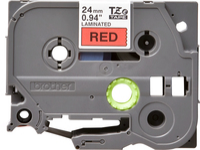 Brother TZe451 cinta laminada 24mm Negro/Rojo 8m TZe451