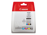 Canon CLI-571 C/M/Y/BK Value Pack - paquete de 4 - negro, amarillo, cián, magenta - original - depósito de tinta