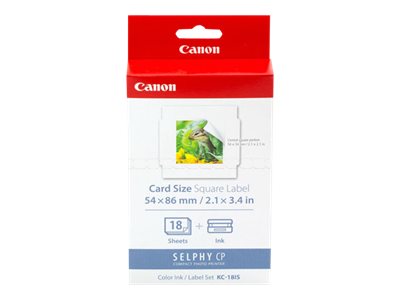  CANON  KC-18IS - 1 - kit de casete con cinta de impresión y papel7429B001