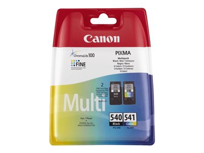  CANON  PG-540 / CL-541 Multipack - paquete de 2 - negro, color (cian, magenta, amarillo) - original - cartucho de tinta5225B006