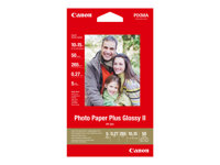 Canon Photo Paper Plus Glossy II PP-201 - papel fotográfico brillante - brillante - 50 hoja(s) - 100 x 150 mm - 260 g/m²