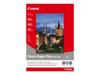 Canon Photo Paper Plus SG-201 - papel fotográfico brillante - semibrillante - 20 hoja(s) - A4 - 260 g/m²