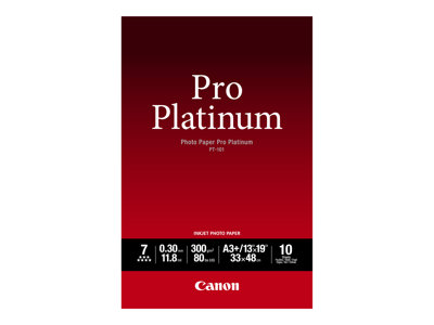  CANON  Photo Paper Pro Platinum - papel fotográfico brillante - 10 hoja(s) - A3 Plus - 300 g/m²2768B018