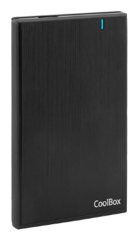 CoolBox Carcasa HDD/SSD 2.5" Slim A2540 Alum.Negro COO-SCA2540-UA