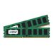  Crucial Technology Crucial - DDR3L - kit - 4 GB: 2 x 2 GB - DIMM de 240 contactos - 1600 MHz / PC3-12800 - sin búferCT2K25664BD160B