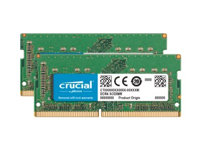  Crucial Technology Crucial - DDR4 - kit - 16 GB: 2 x 8 GB - SO-DIMM de 260 contactos - 2400 MHz / PC4-19200 - sin búferCT2K8G4S24AM