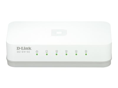  D-Link dlinkgo 5-Port Fast Ethernet Easy Desktop Switch GO-SW-5E - conmutador - 5 puertosGO-SW-5E