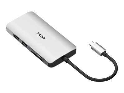  D-LINK  DUB-M810 - estación de conexión - USB-C / Thunderbolt 3 - HDMI - 1GbEDUB-M810