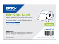 Epson - etiquetas continuas - de alto brillo - 4 bobina(s) - Rollo (20,3 cm x 58 m)