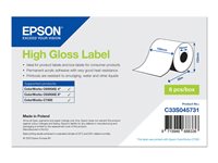 Epson - etiquetas continuas - de alto brillo - 8 bobina(s) - Rollo (10,2 cm x 58 m)