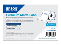 Epson - etiquetas continuas - mate - 8 bobina(s) - Rollo (10,2 cm x 60 m)