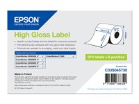 Epson - etiquetas troqueladas - de alto brillo - 273 etiqueta(s) - 105 x 210 mm