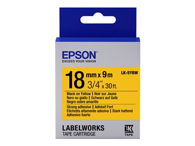  EPSON  LabelWorks LK-5YBW - cinta de etiqueta - 1 cinta(s) - Rollo (1,8 cm x 9 m)C53S655010
