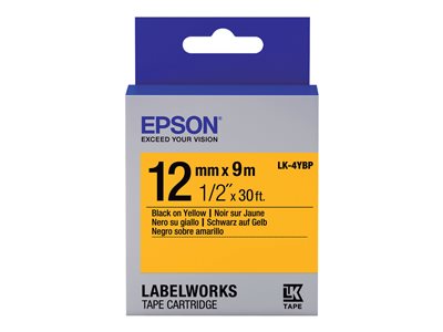  EPSON  LK-4YBP - cinta de etiqueta - 1 cinta(s) - Rollo (1,2 cm x 9 m)C53S654008