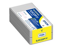 Epson SJIC22P(Y) - amarillo - original - cartucho de tinta