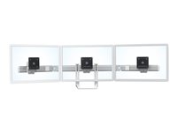 Ergotron HX - componente para montaje - para 3 pantallas LCD - blanco