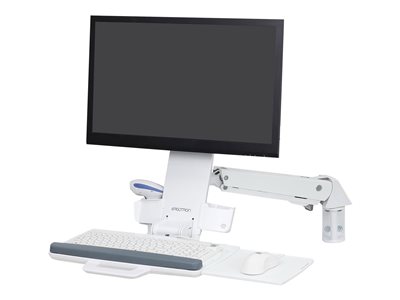  ERGOTRON  StyleView Sit-Stand Combo kit de montaje - para pantalla LCD / teclado / ratón / escáner de código de barras - blanco45-266-216