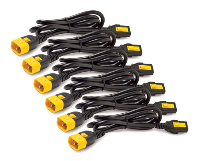 Juego de 6 cables de alimentación APC para rack corriente C13 a C14 con cierre, 1.2m. # 