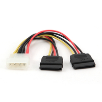Gembird Cable de Alimentación Molex a 2x SATA 15cm CC-SATA-PSY