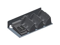 Datamax Multi-Bay Charging Kit, RL series, 3-Upright Unit & 2 Battery Depot Charger - base de carga / cargador de batería