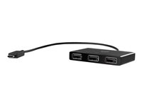 HP USB-C to USB-A - hub - 3 puertos