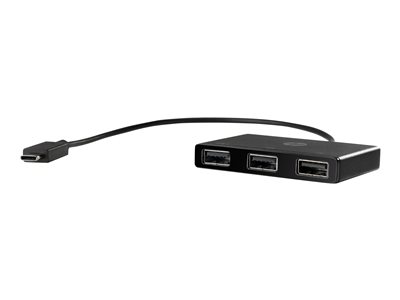  HP  USB-C to USB-A - hub - 3 puertosZ6A00AA