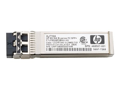  HPE  B-Series - módulo de transceptor SFP+ - canal de fibra de 8 Gb (onda corta)AJ716B