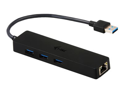  I-TEC  USB 3.0 Slim HUB 3 Port + Gigabit Ethernet Adapter - hub - 3 puertosU3GL3SLIM