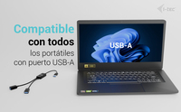 I-TEC USB-A CABLE HUB 2 PORT   PERPUSB-A HUB TO 2 PORT (2X USB-A) U3CBLHUB2A