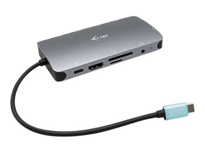  I-TEC  USB-C Metal Nano Dock HDMI/VGA with LAN + Power Delivery 100 W - estación de conexión - USB-C / Thunderbolt 3 - VGA, HDMI - 1GbEC31NANODOCKVGAPD