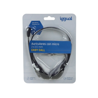 iggual Auriculares con micro 2 x 3.5 mm EASY CALL IGG319017