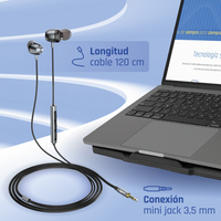 iggual Auriculares con micro intrauditivos Jack3,5 IGG317037