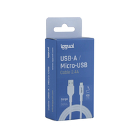 iggual cable USB-A/micro-USB 100 cm blanco IGG316931