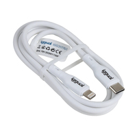iggual cable USB-C/Lightning 100 cm blanco Q3.0 3A IGG317761