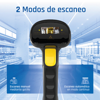 iggual Lector código barras 1D Bluetooth WiFi 2.4G IGG320099